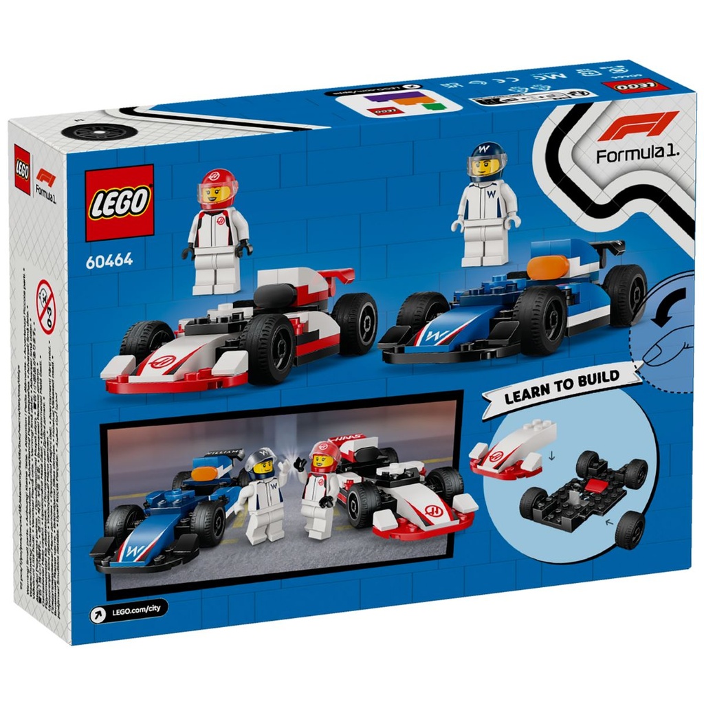 ミイ LEGO 60464 City F1 Williams Racing & Haas F1 Race Cars | My Toy Shop
